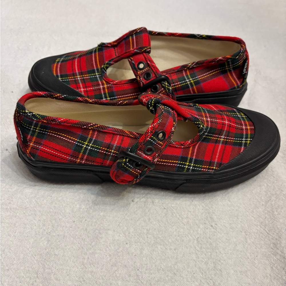 Vans Style 93 Red and Black Plaid - size 6 1/2 NWOB - Picture 3 of 7